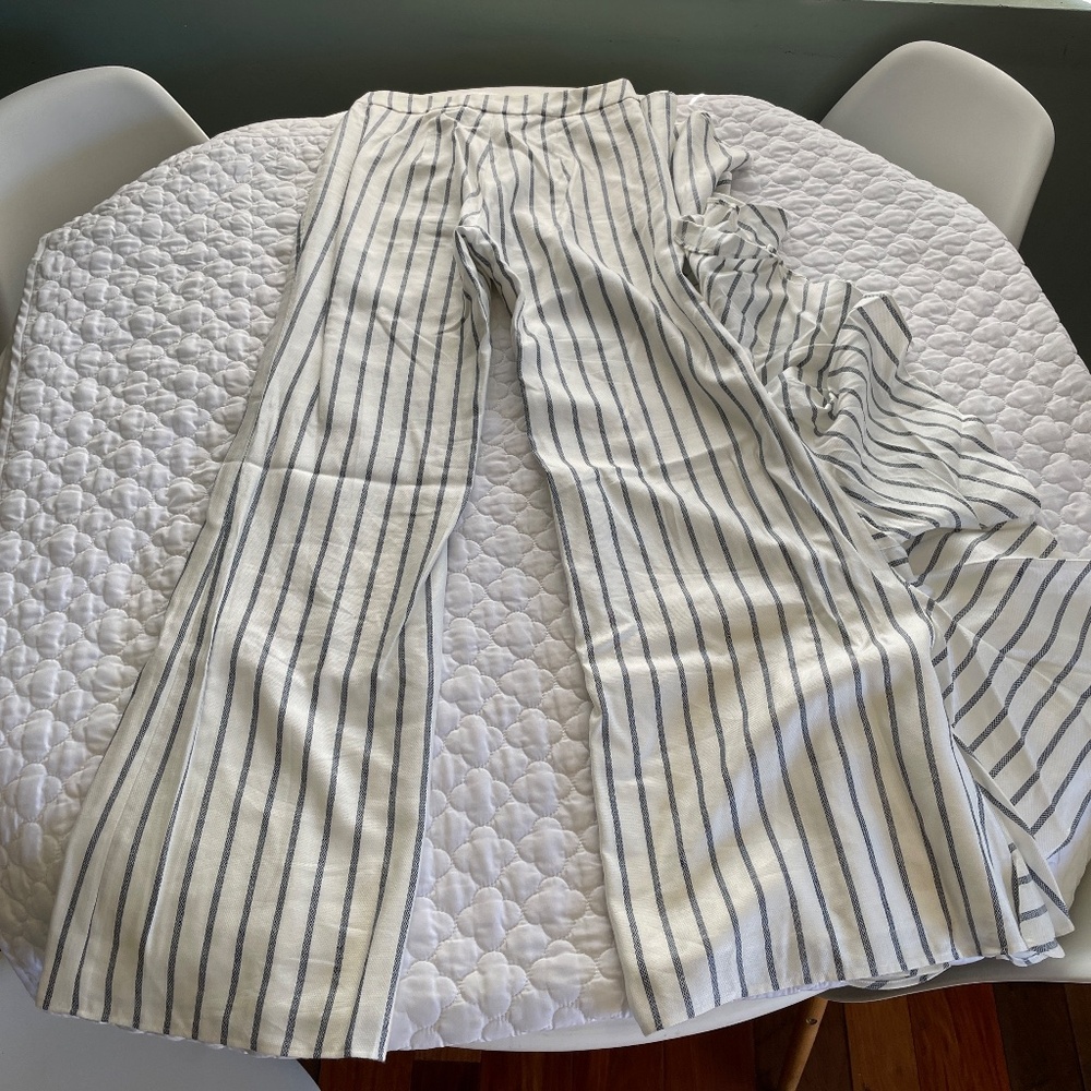 Alexis Striped Ruffle Wide Leg Pants Size XS - Picture 2 of 7